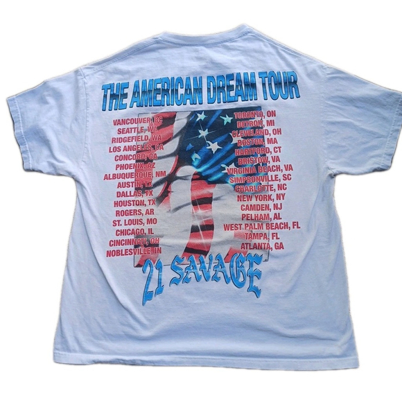 21 Savage American Dream Tour T-Shirt XL - Picture 4 of 5